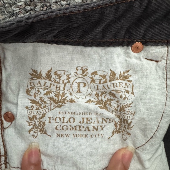 Polo by Ralph Lauren womens Dark Gray Bootcut Y2K Jeans - Picture 9 of 12